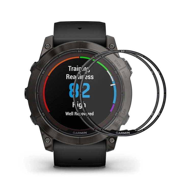 For Garmin Fenix 7 Pro 2pcs ENKAY 3D Full Coverage Soft PC Edge PMMA HD Screen Protector Film