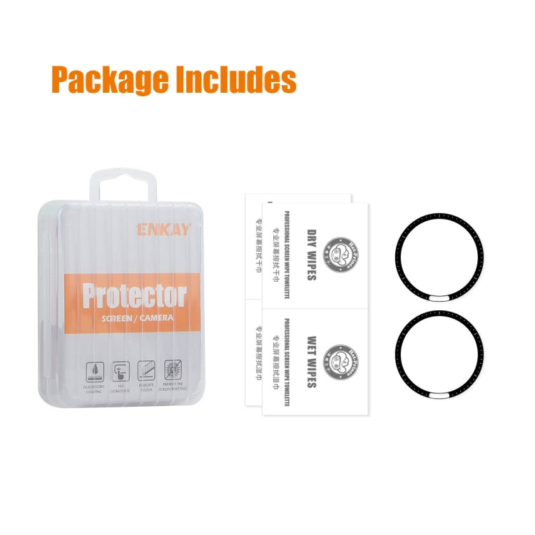 For Garmin Forerunner 955 / 955 Solar 2pcs ENKAY 3D Full Coverage Soft PC Edge PMMA HD Screen Protector Film