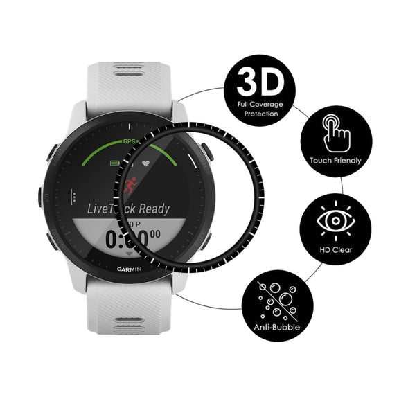 For Garmin Forerunner 945 2pcs ENKAY 3D Full Coverage Soft PC Edge PMMA HD Screen Protector Film