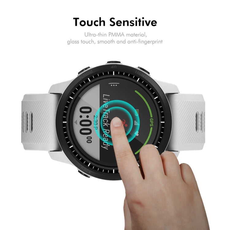 For Garmin Forerunner 945 2pcs ENKAY 3D Full Coverage Soft PC Edge PMMA HD Screen Protector Film