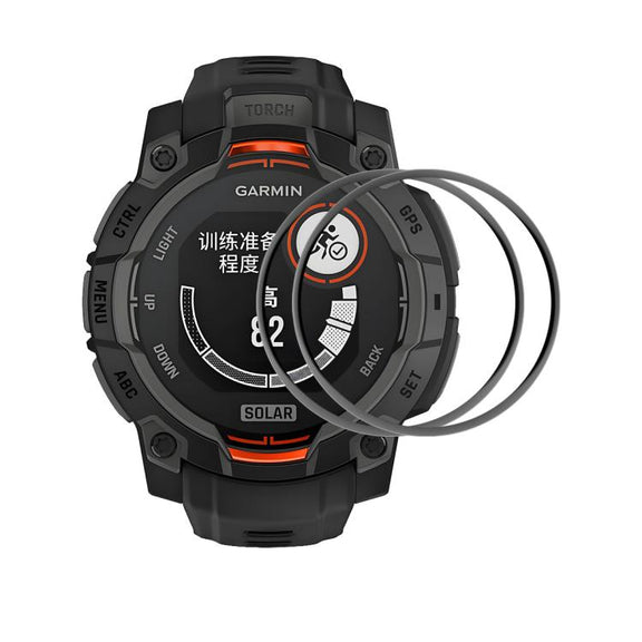 For Garmin Instinct 3 AMOLED / Solar 45mm 2pcs ENKAY 3D Full Coverage Soft PC Edge PMMA HD Screen Protector Film