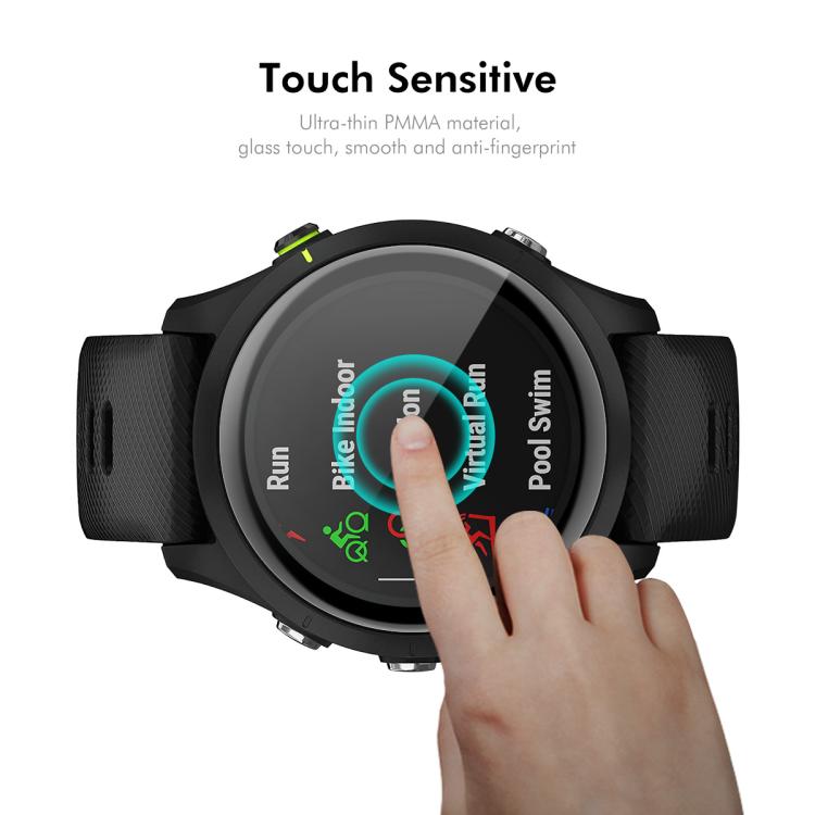 For Garmin vivoactive 6 2pcs ENKAY 3D Full Coverage Soft PC Edge PMMA HD Screen Protector Film