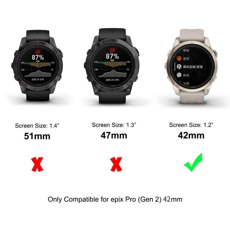 For Garmin Epix Pro Gen 2 42mm 5pcs ENKAY 3D Full Coverage Soft PC Edge PMMA HD Screen Protector Film