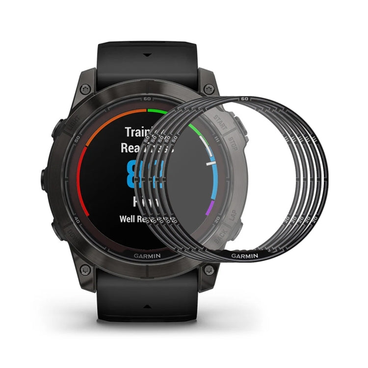 For Garmin Fenix 7S Pro 5pcs ENKAY 3D Full Coverage Soft PC Edge PMMA HD Screen Protector Film