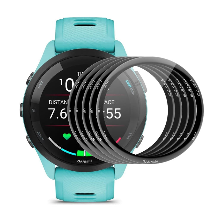 For Garmin Forerunner 245 / 245 Music 5pcs ENKAY 3D Full Coverage Soft PC Edge PMMA HD Screen Protector Film
