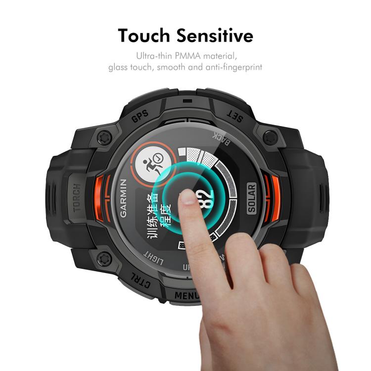 For Garmin Instinct E 45mm 5pcs ENKAY 3D Full Coverage Soft PC Edge PMMA HD Screen Protector Film