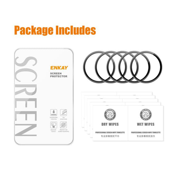 For Garmin vivoactive 6 5pcs ENKAY 3D Full Coverage Soft PC Edge PMMA HD Screen Protector Film