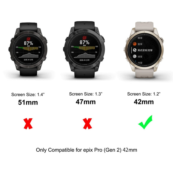 For Garmin Epix Pro Gen 2 42mm 10pcs ENKAY 3D Full Coverage Soft PC Edge PMMA HD Screen Protector Film