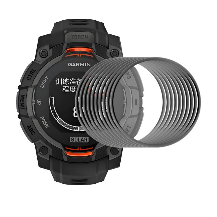 For Garmin Instinct E 45mm 10pcs ENKAY 3D Full Coverage Soft PC Edge PMMA HD Screen Protector Film