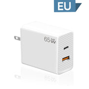 GaN PD48W Type-C PD3.0 + USB3.0 Fast Charger ，US Plug(White)