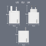 GaN PD48W Type-C PD3.0 + USB3.0 Fast Charger ，US Plug(Black)