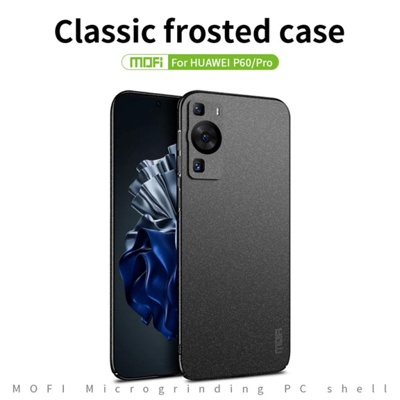 For Huawei P60 / P60 Pro MOFI Fandun Series Frosted PC Ultra-thin All-inclusive Phone Case(Blue)