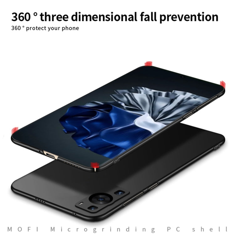 For Huawei P60 / P60 Pro MOFI Fandun Series Frosted PC Ultra-thin All-inclusive Phone Case(Blue)