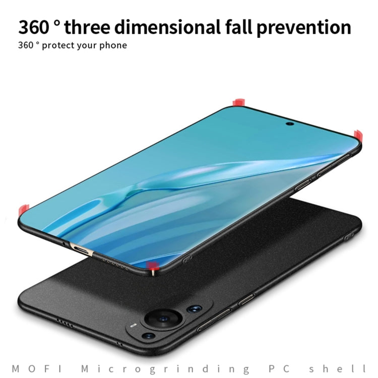 For Huawei P60 Art MOFI Fandun Series Frosted PC Ultra-thin All-inclusive Phone Case(Blue)