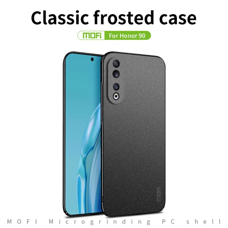 For Honor 90 MOFI Fandun Series Frosted PC Ultra-thin All-inclusive Phone Case(Blue)