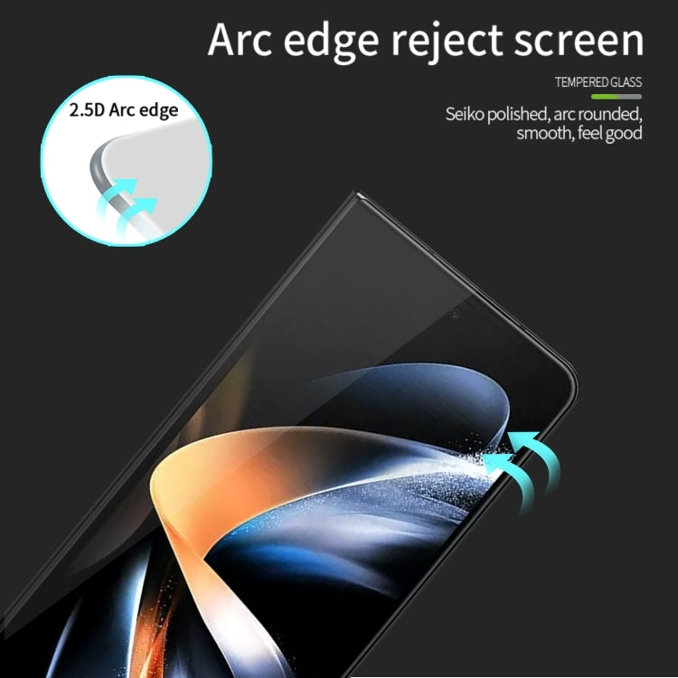 For Samsung Galaxy Z Fold5 MOFI 9H 2.5D Full Screen Tempered Glass Film(Black)