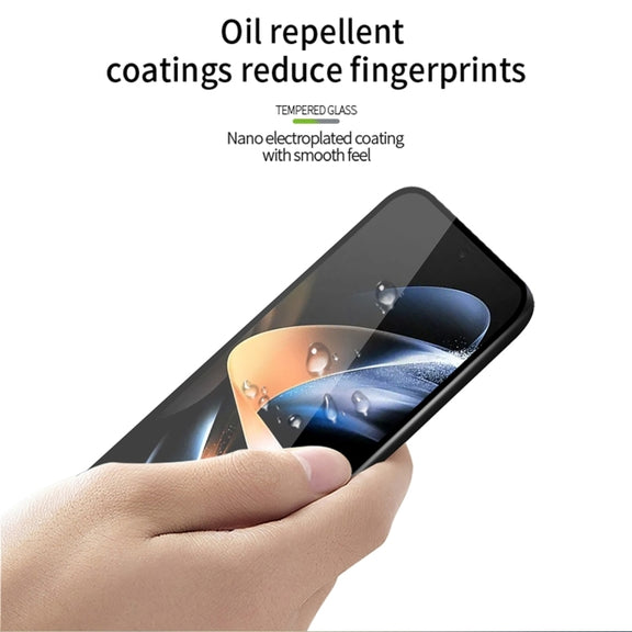 For Samsung Galaxy Z Fold5 MOFI 9H 2.5D Full Screen Tempered Glass Film(Black)