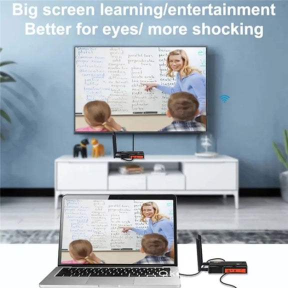 009 200m HD Video Transmitter Receiver WIFI 5.8 Wireless Display Dongle Adapter(AU Plug)