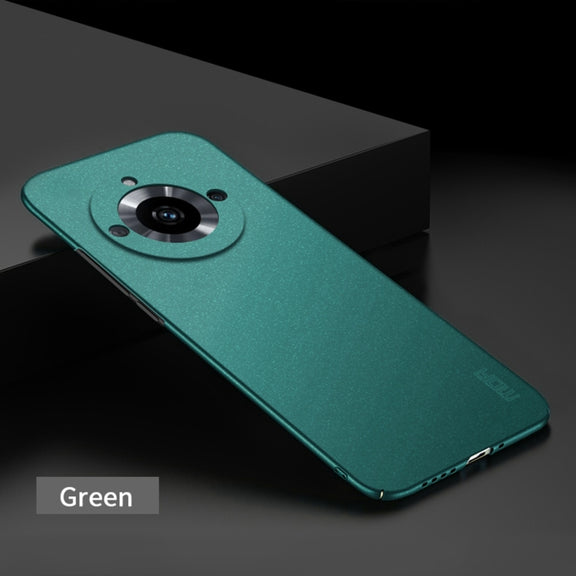 For Realme 11 Pro+ MOFI Fandun Series Frosted PC Ultra-thin All-inclusive Phone Case(Green)