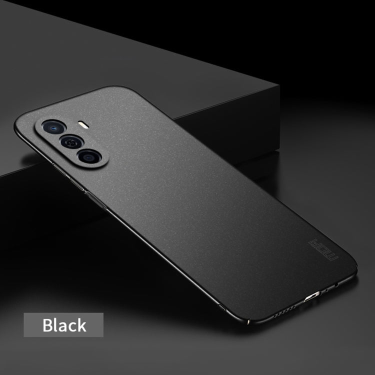For Huawei Enjoy 50 / nova Y70 Plus MOFI Fandun Series Frosted PC Ultra-thin All-inclusive Phone Case(Black)