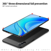 For Huawei Enjoy 50 / nova Y70 Plus MOFI Fandun Series Frosted PC Ultra-thin All-inclusive Phone Case(Blue)