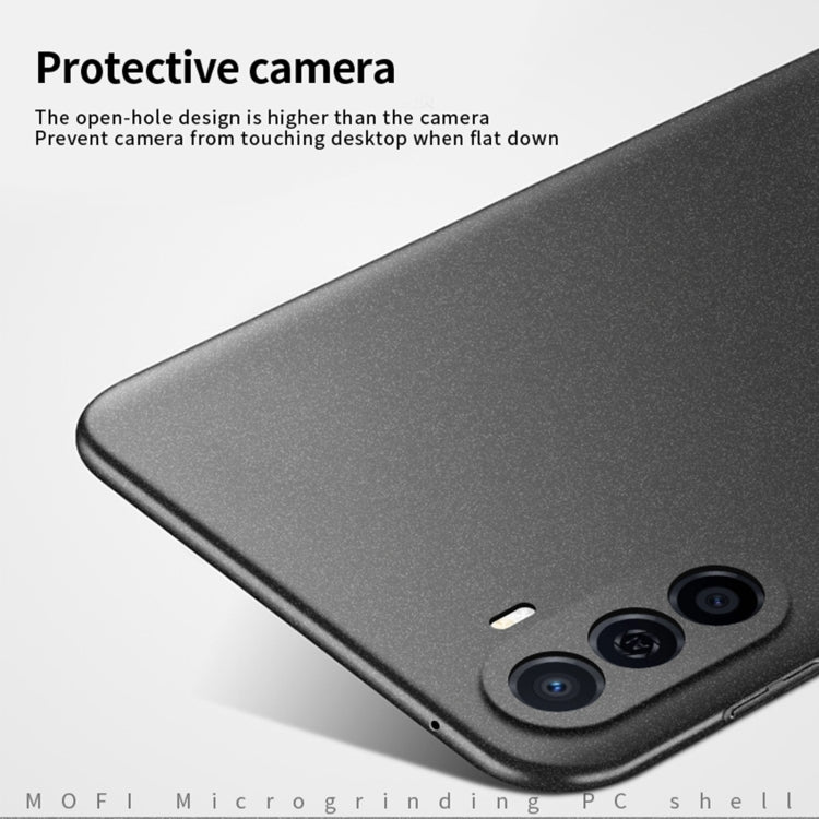 For Huawei Enjoy 50 / nova Y70 Plus MOFI Fandun Series Frosted PC Ultra-thin All-inclusive Phone Case(Blue)