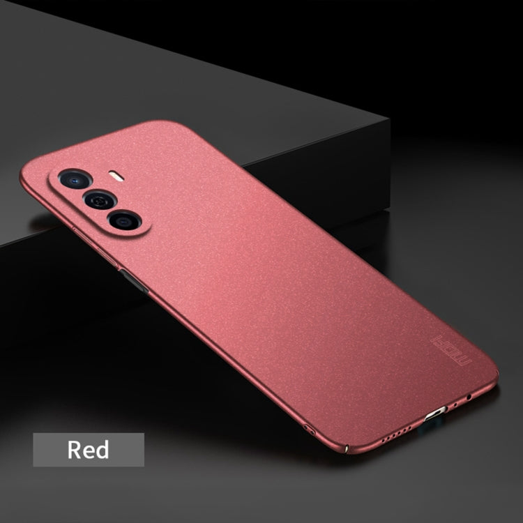 For Huawei Enjoy 50 / nova Y70 Plus MOFI Fandun Series Frosted PC Ultra-thin All-inclusive Phone Case(Red)