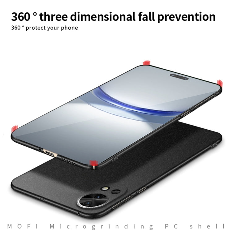 For Huawei nova 12 Pro / 12 Ultra MOFI Fandun Series Frosted PC Ultra-thin All-inclusive Phone Case(Blue)