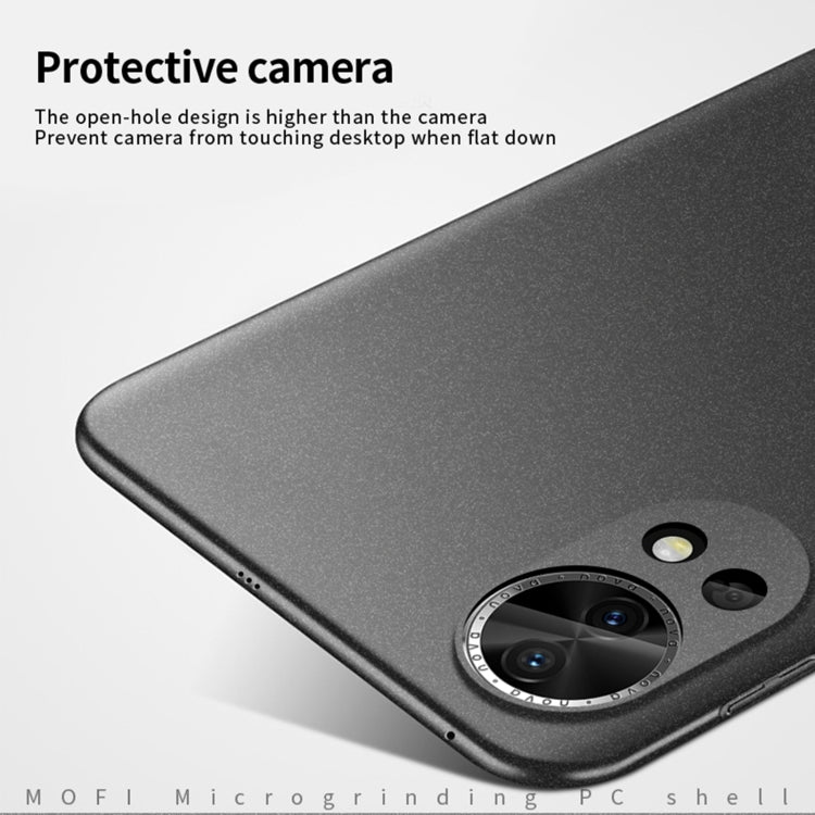 For Huawei nova 12 Pro / 12 Ultra MOFI Fandun Series Frosted PC Ultra-thin All-inclusive Phone Case(Blue)