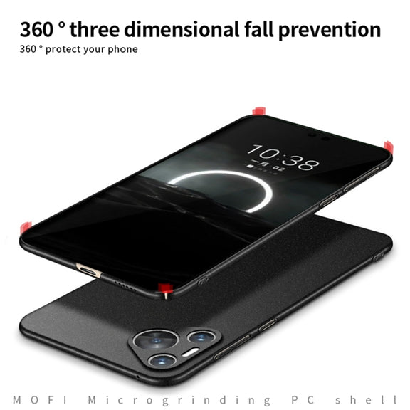 For Huawei P70 MOFI Fandun Series Frosted PC Ultra-thin All-inclusive Phone Case(Blue)