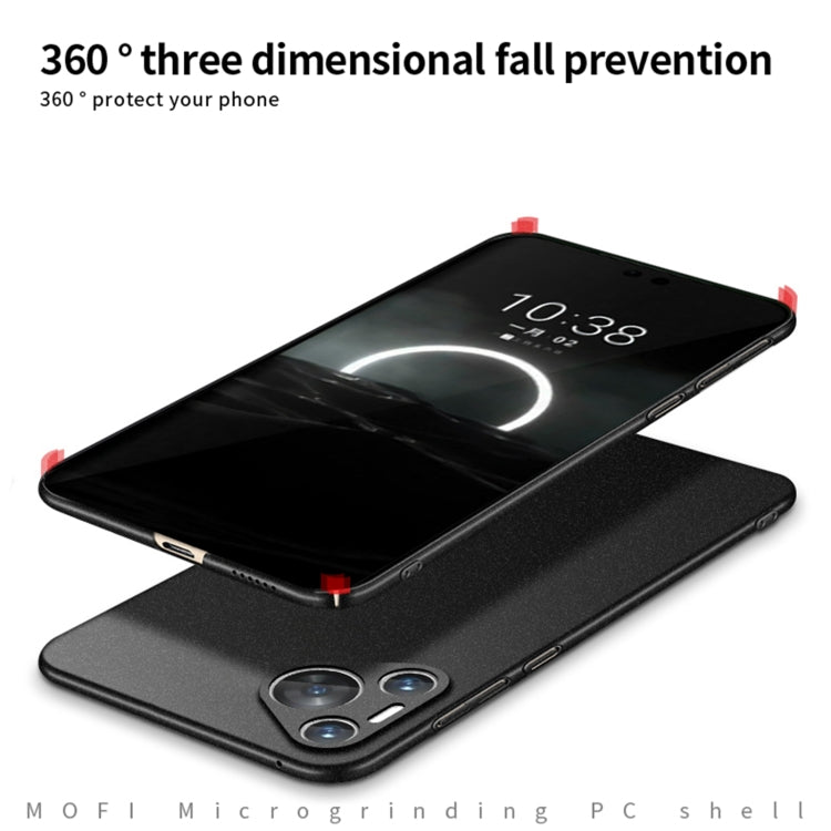 For Huawei P70 MOFI Fandun Series Frosted PC Ultra-thin All-inclusive Phone Case(Blue)