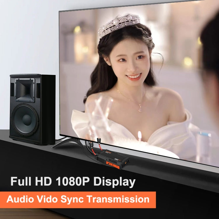 009 Pro 300m Wireless Screen Casting Video Transmitter Receiver Wireless Display Dongle Adapter(EU Plug)