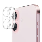 For iPhone 16 / 16 Plus 2pcs ENKAY Hat-Prince 9H Rear Camera Lens Tempered Glass Film