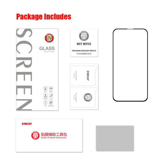 For iPhone 16e ENKAY Full Glue High Aluminum-silicon Tempered Glass Film
