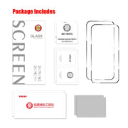 For iPhone 16 2pcs ENKAY Full Glue High Aluminum-silicon Tempered Glass Film