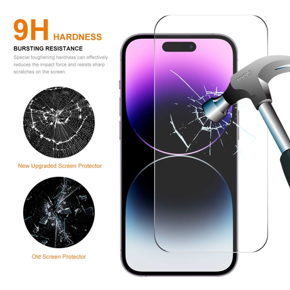 For iPhone 15 Pro Max ENKAY 0.26mm 9H 2.5D High Aluminum-silicon Tempered Glass Film