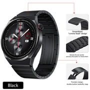 For Huawei Watch GT Runner Titanium Alloy Quick Release Watch Band(Black)