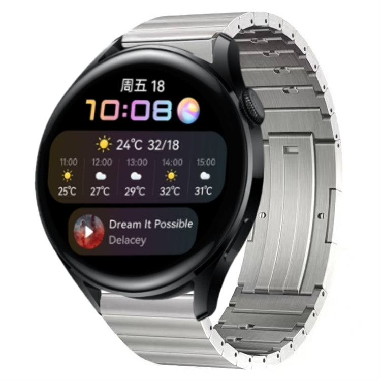 For Huawei Watch 3 Titanium Alloy Quick Release Watch Band(Silver)