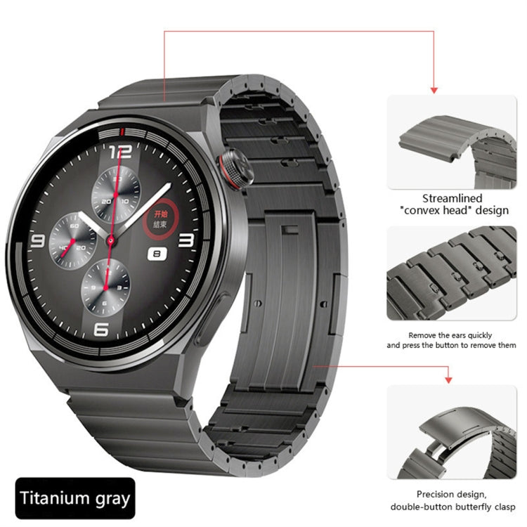 For Huawei Watch 3 Pro Titanium Alloy Quick Release Watch Band(Gray)