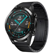 For Huawei Watch GT2 46mm Titanium Alloy Quick Release Watch Band(Black)
