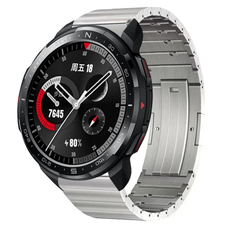 For Honor Watch GS Pro Titanium Alloy Quick Release Watch Band(Silver)