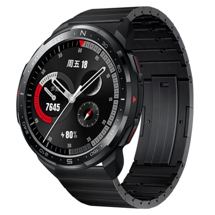 For Honor Watch GS Pro Titanium Alloy Quick Release Watch Band(Black)