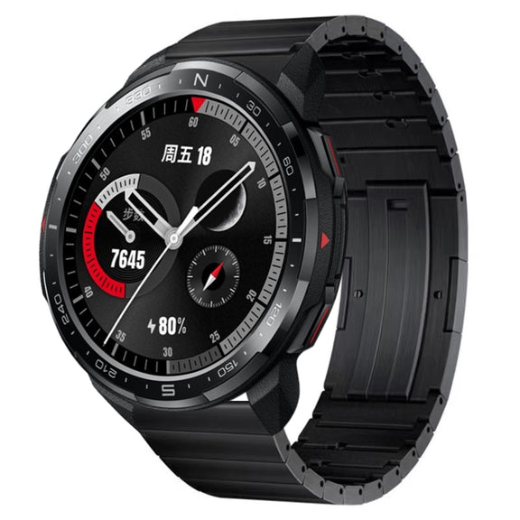 For Honor Watch GS Pro Titanium Alloy Quick Release Watch Band(Black)