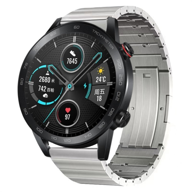 For Honor Magic Watch 2 46mm Titanium Alloy Quick Release Watch Band(Silver)