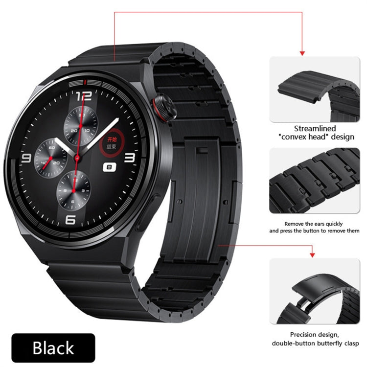 For Honor Magic Watch 2 46mm Titanium Alloy Quick Release Watch Band(Black)