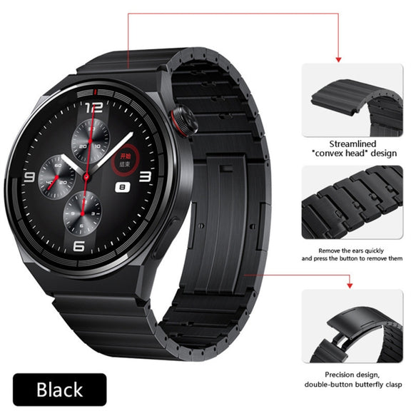 For Honor Magic Watch 2 46mm Titanium Alloy Quick Release Watch Band(Black)