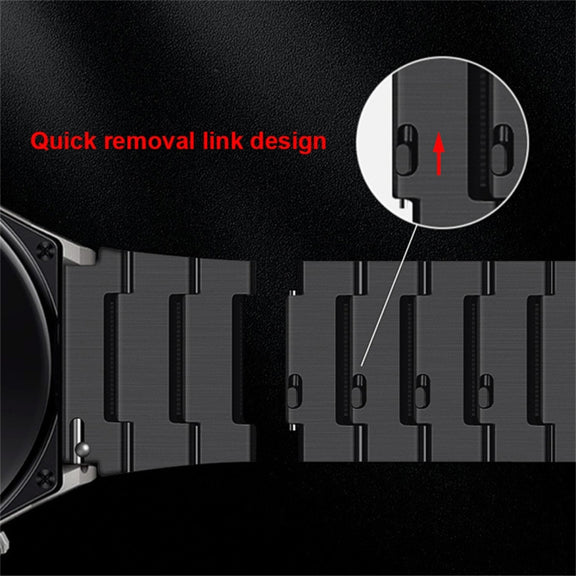 For Huawei Watch GT 2e Titanium Alloy Quick Release Watch Band(Black)