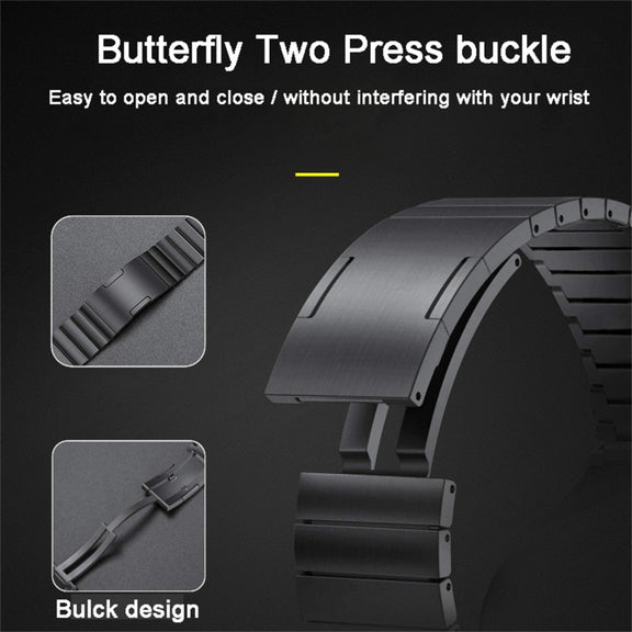 For Huawei Watch GT 2e Titanium Alloy Quick Release Watch Band(Black)