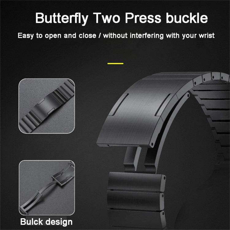 For Huawei Watch GT 2e Titanium Alloy Quick Release Watch Band(Black)