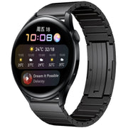 For Huawei Watch 3 One Bead Titanium Alloy Watch Band(Black)